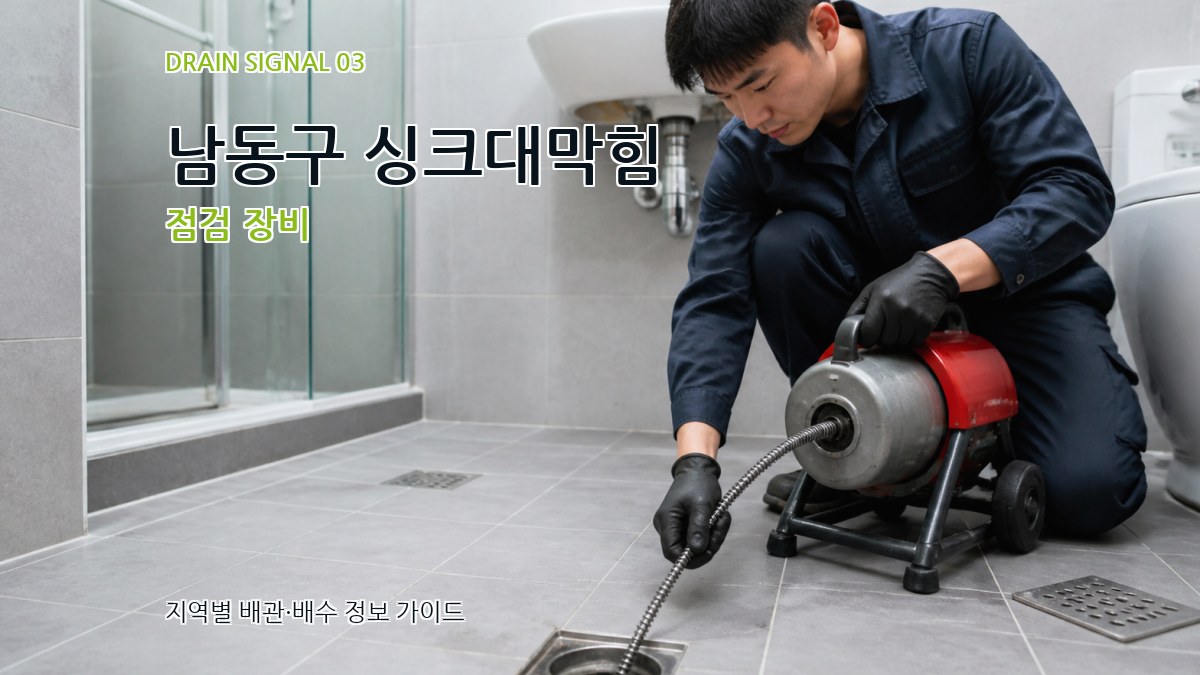 남동구 싱크대막힘 점검 장비