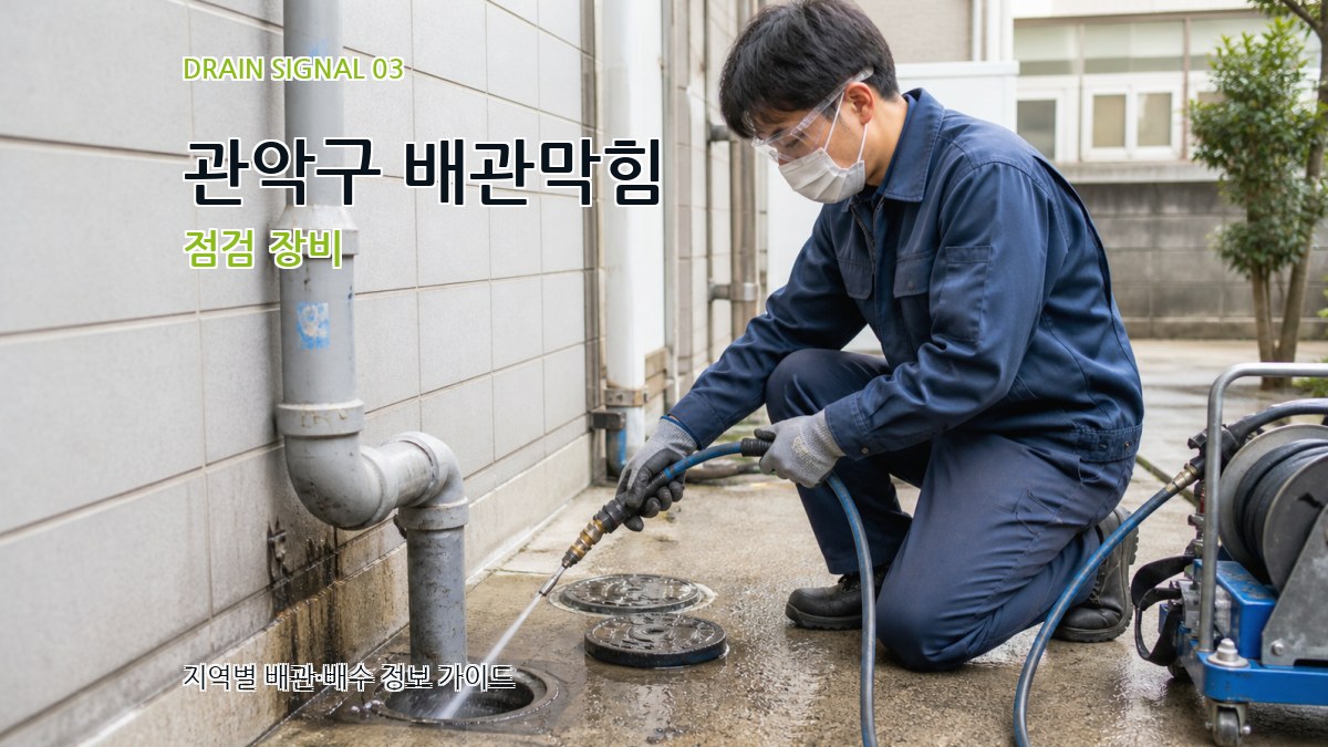 관악구 배관막힘 점검 장비