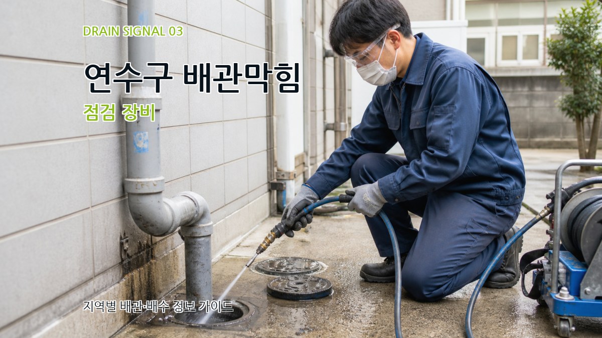 연수구 배관막힘 점검 장비
