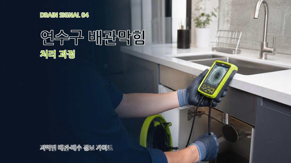 연수구 배관막힘 처리 과정