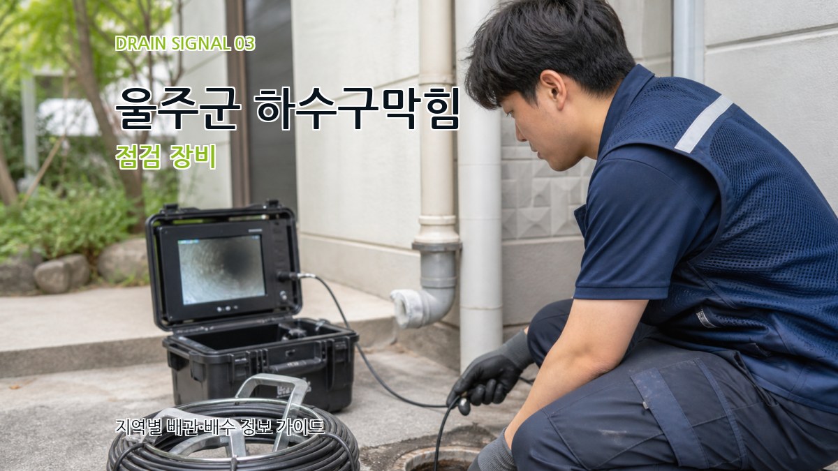 울주군 하수구막힘 점검 장비