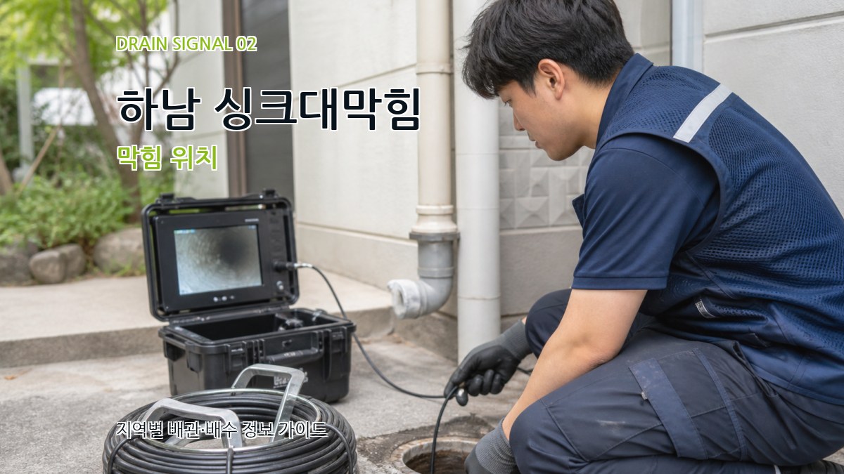 하남 싱크대막힘 막힘 위치