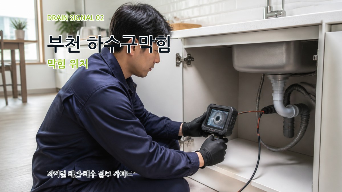 부천 하수구막힘 막힘 위치