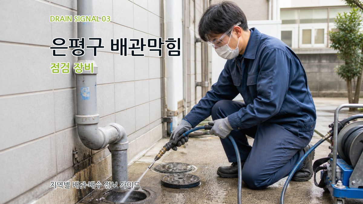 은평구 배관막힘 점검 장비