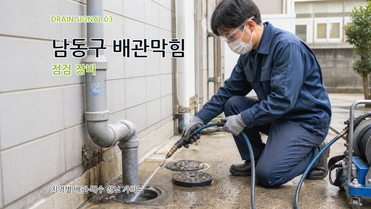 남동구 배관막힘 점검 장비
