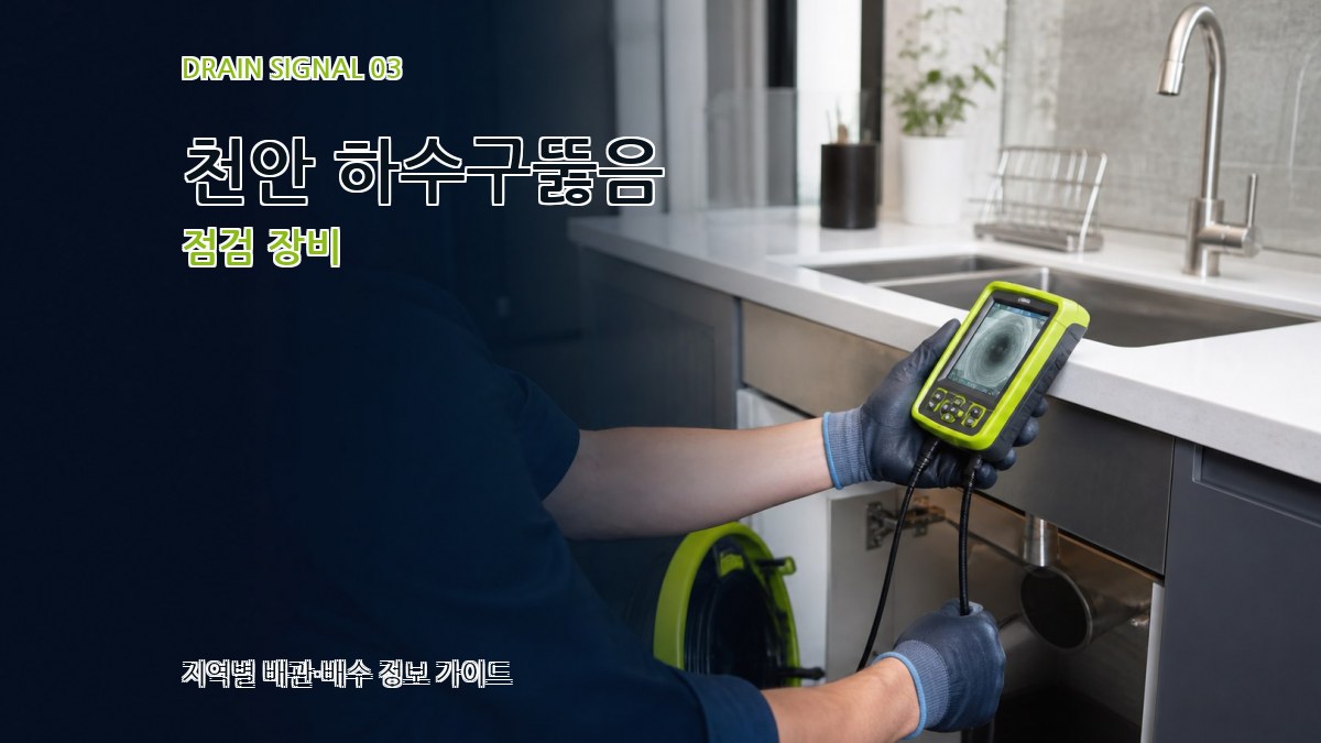천안 하수구뚫음 점검 장비