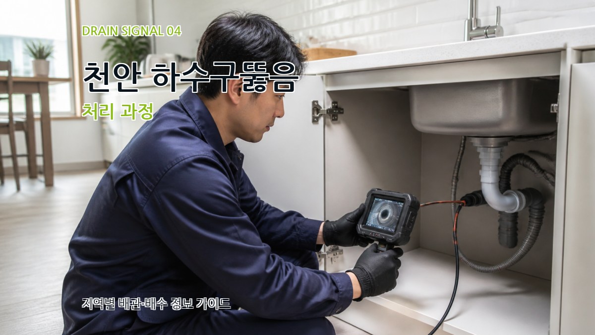 천안 하수구뚫음 처리 과정