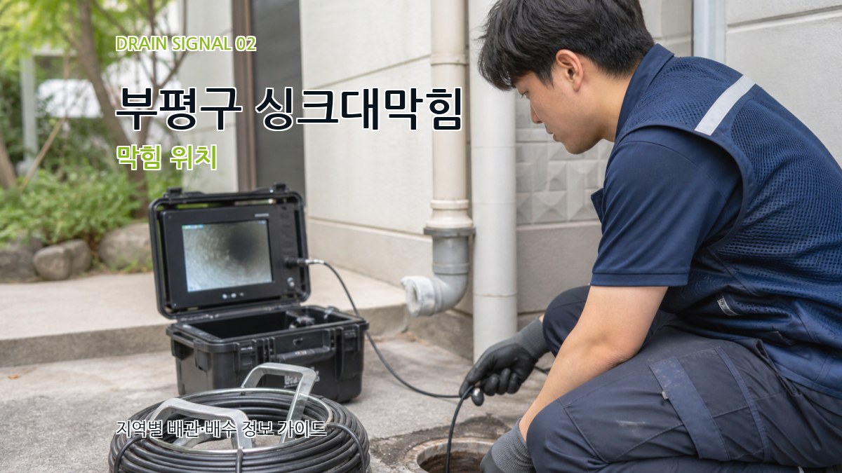 부평구 싱크대막힘 막힘 위치