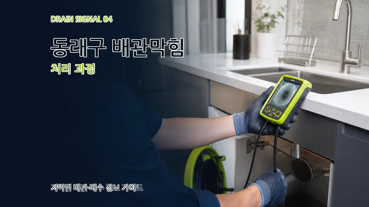 동래구 배관막힘 처리 과정