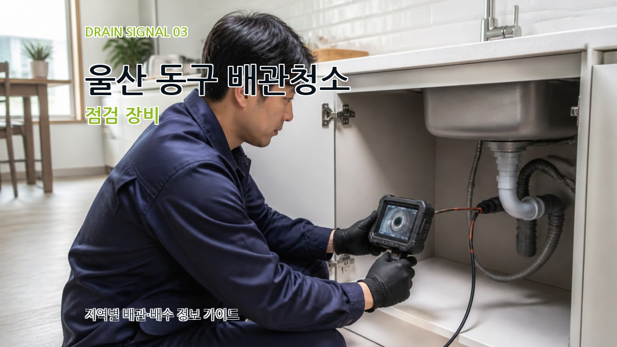 울산 동구 배관청소 점검 장비