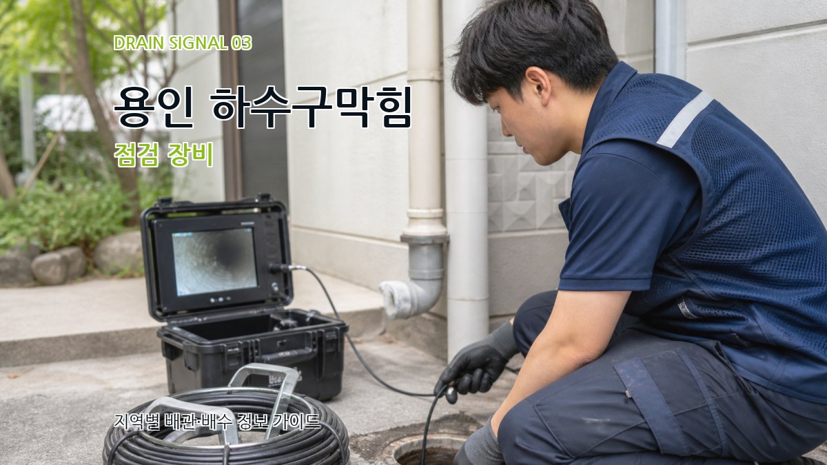 용인 하수구막힘 점검 장비
