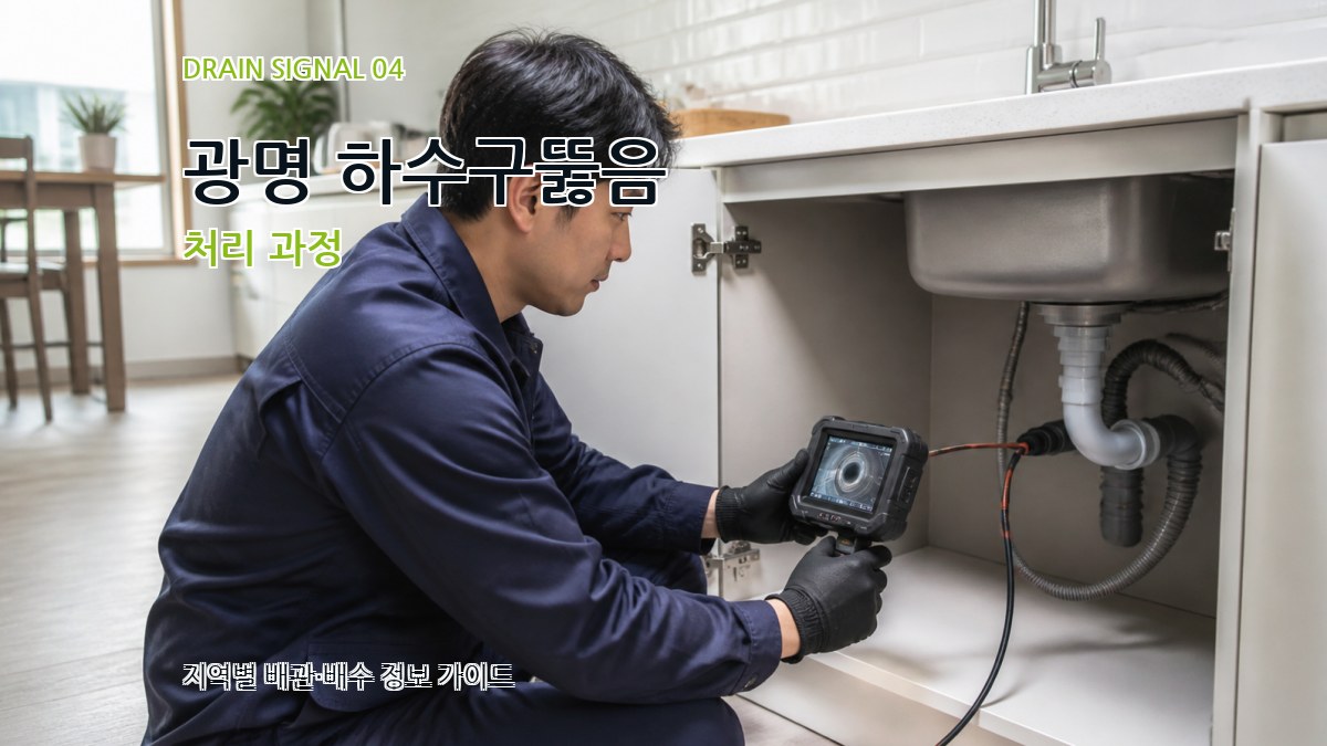 광명 하수구뚫음 처리 과정