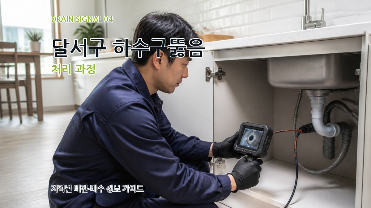 달서구 하수구뚫음 처리 과정