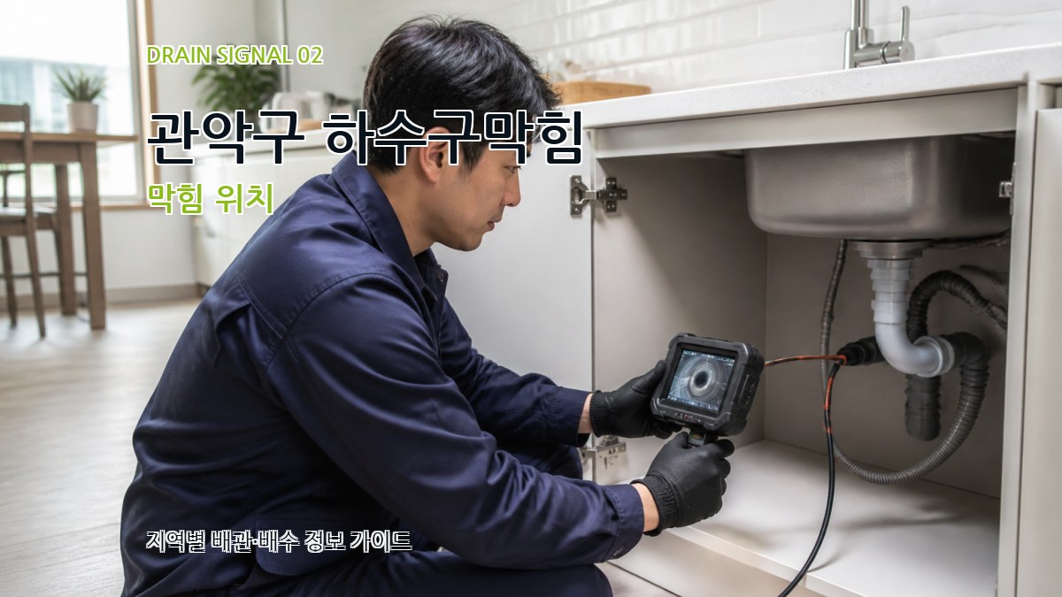관악구 하수구막힘 막힘 위치