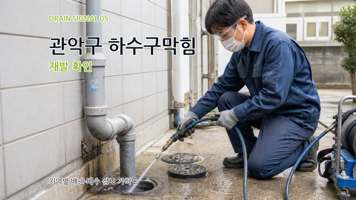관악구 하수구막힘 재발 확인