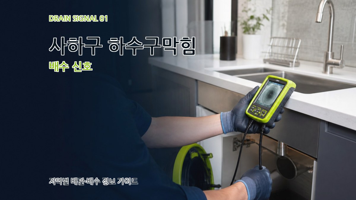 사하구 하수구막힘