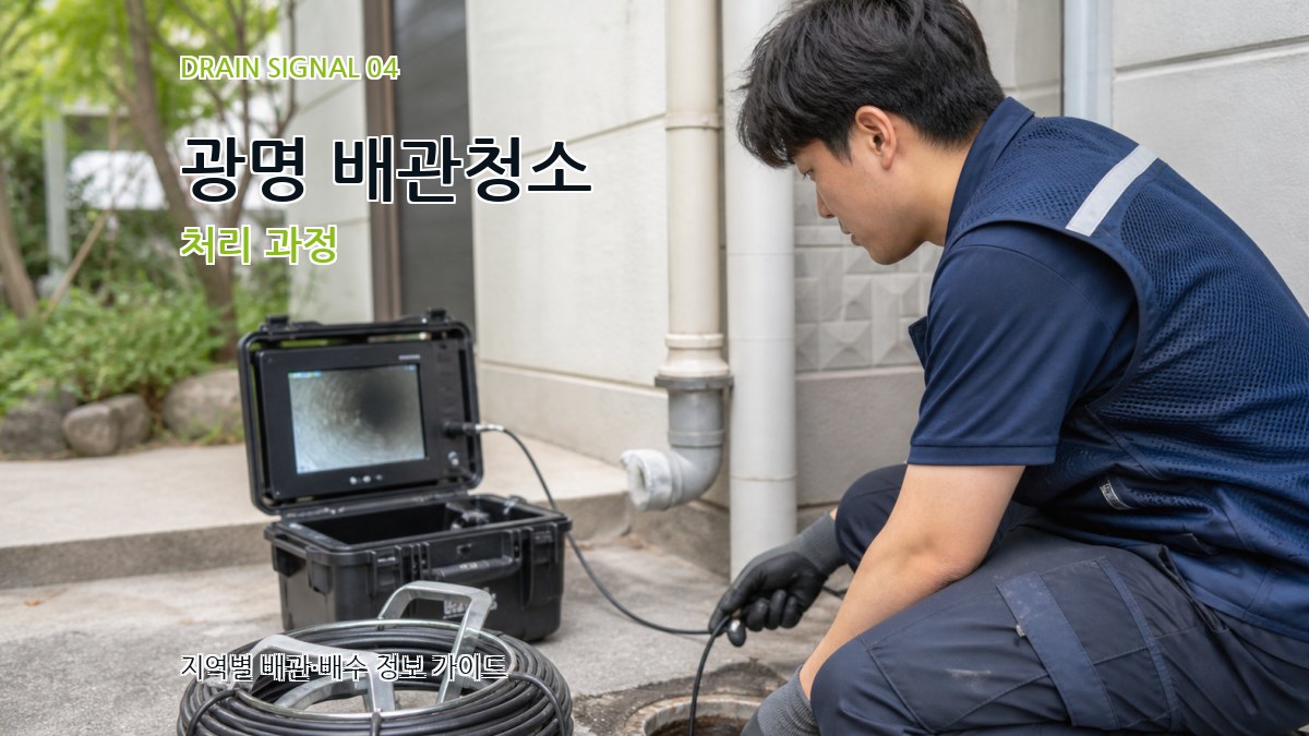광명 배관청소 처리 과정