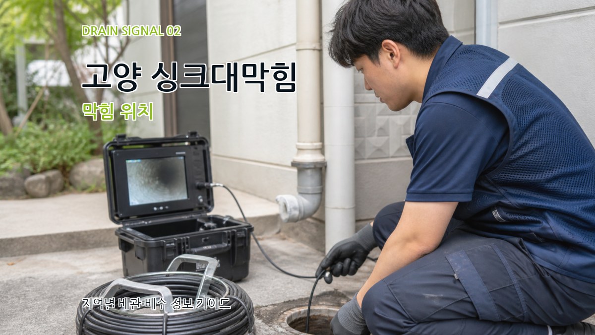 고양 싱크대막힘 막힘 위치