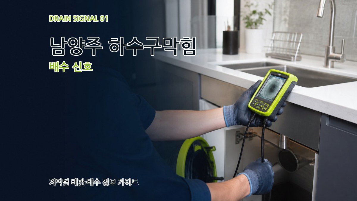 남양주 하수구막힘