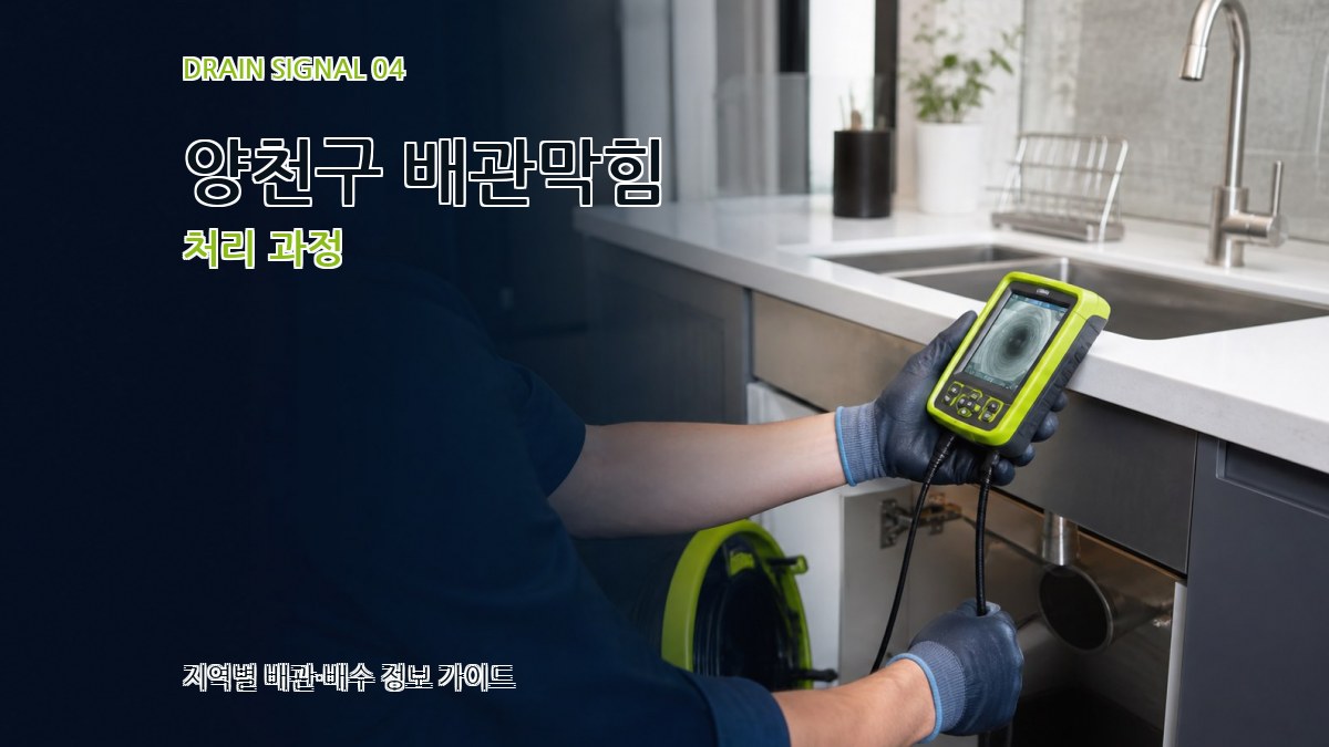 양천구 배관막힘 처리 과정