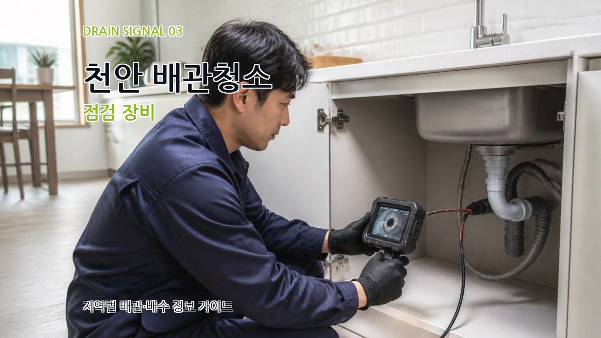 천안 배관청소 점검 장비
