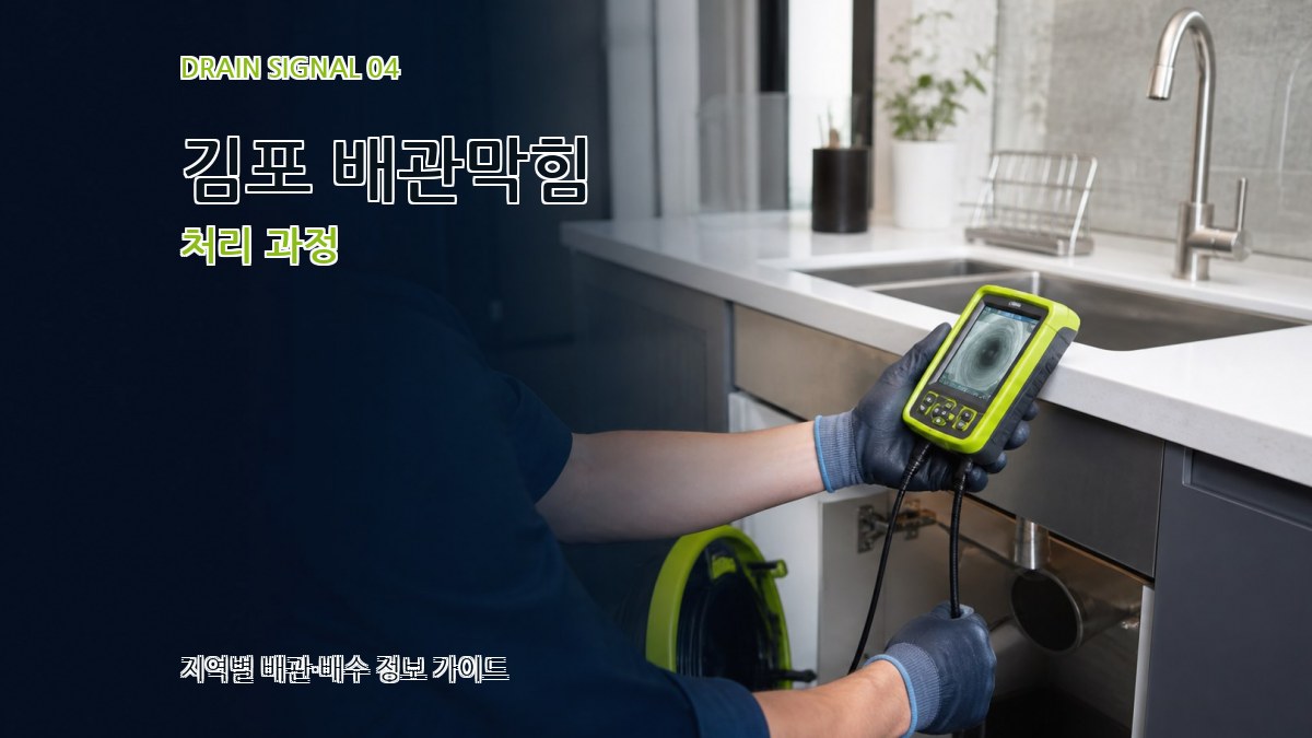김포 배관막힘 처리 과정