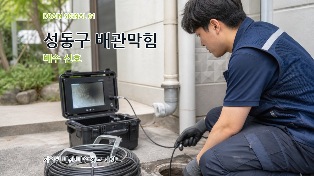 성동구 배관막힘
