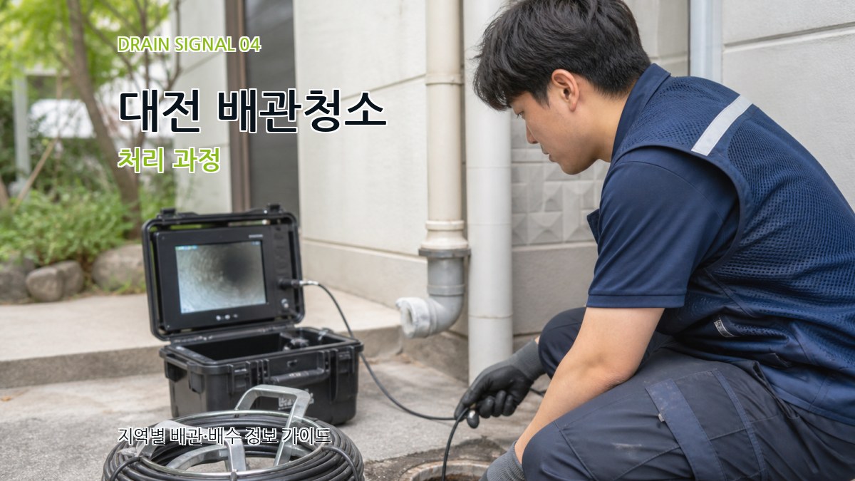 대전 배관청소 처리 과정