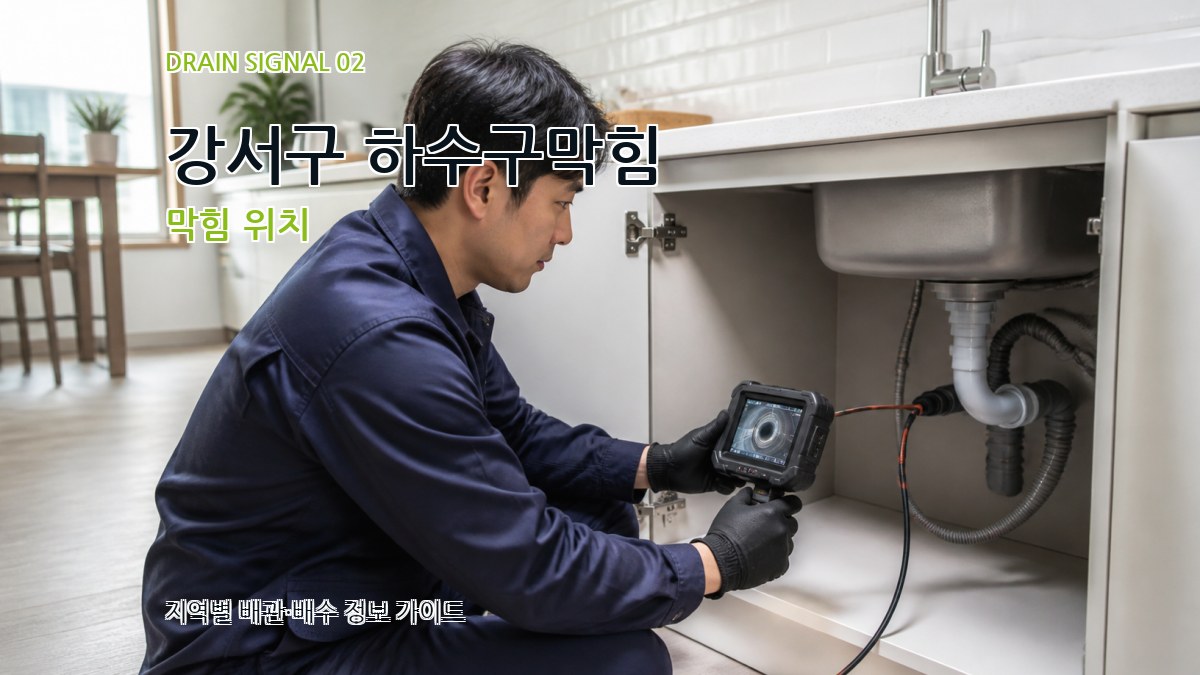 강서구 하수구막힘 막힘 위치