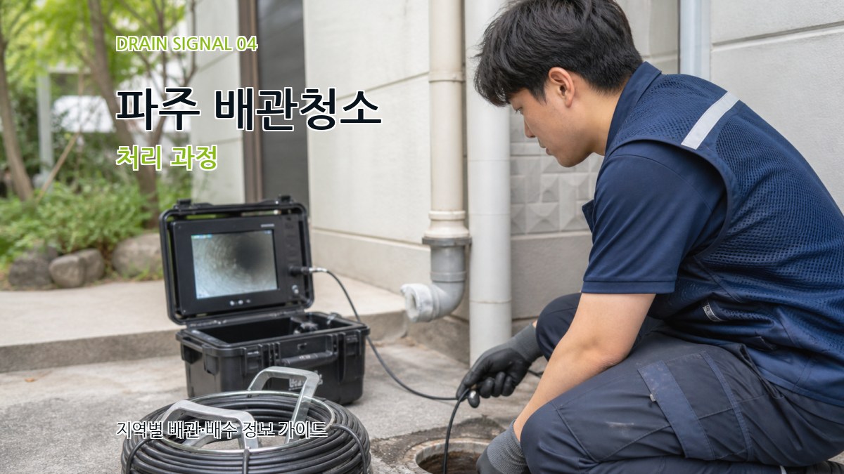 파주 배관청소 처리 과정