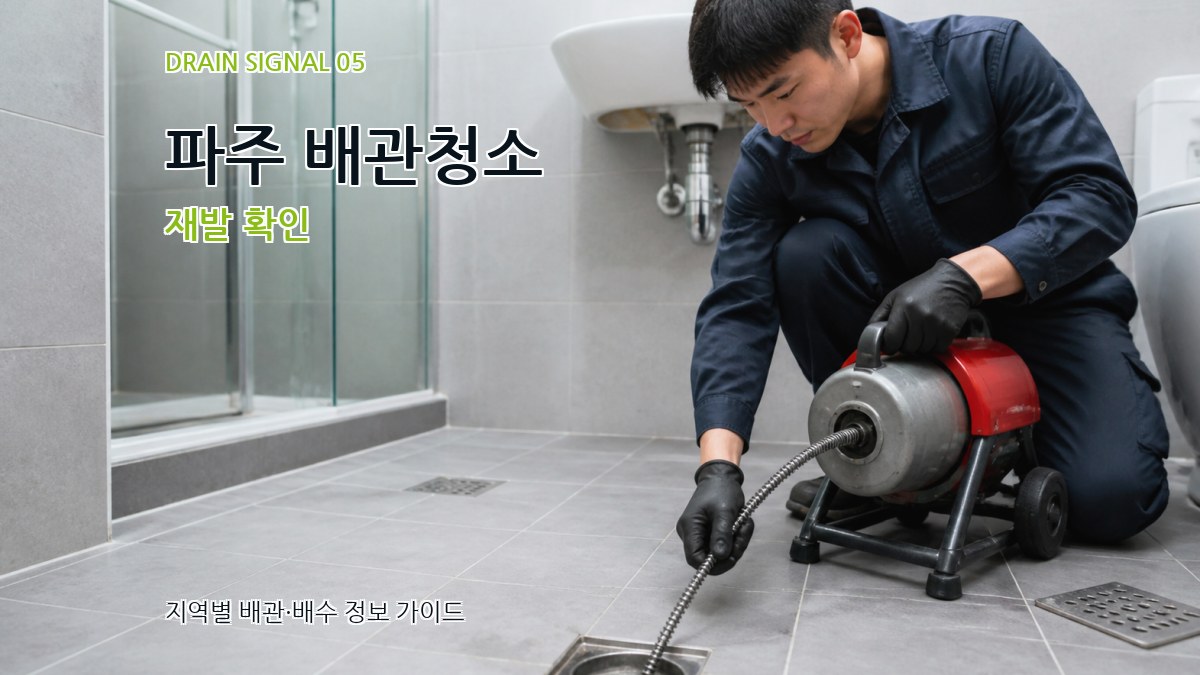 파주 배관청소 재발 확인