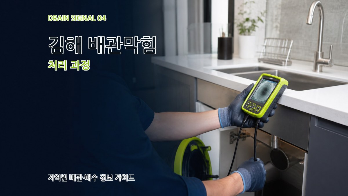 김해 배관막힘 처리 과정