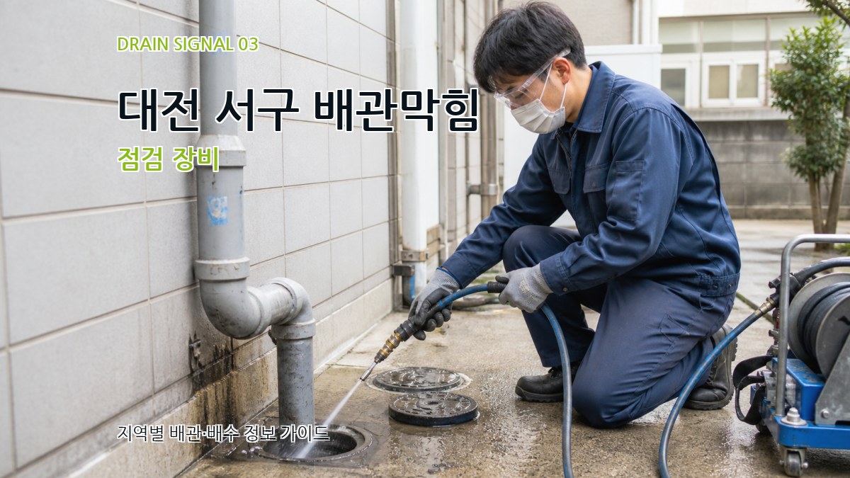 대전 서구 배관막힘 점검 장비