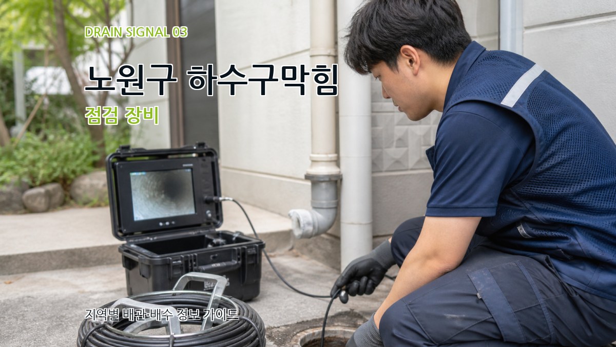 노원구 하수구막힘 점검 장비