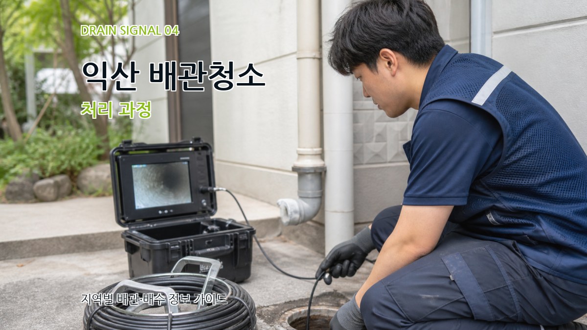 익산 배관청소 처리 과정