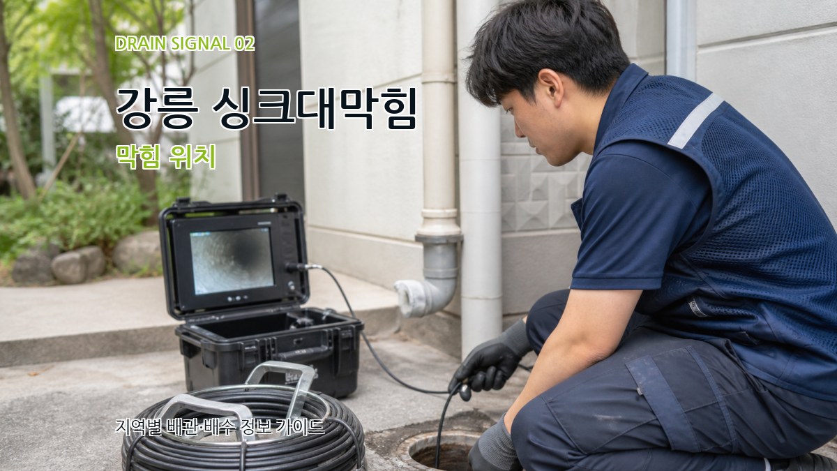 강릉 싱크대막힘 막힘 위치