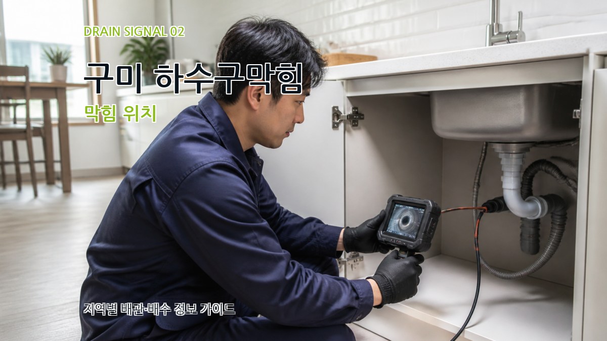 구미 하수구막힘 막힘 위치