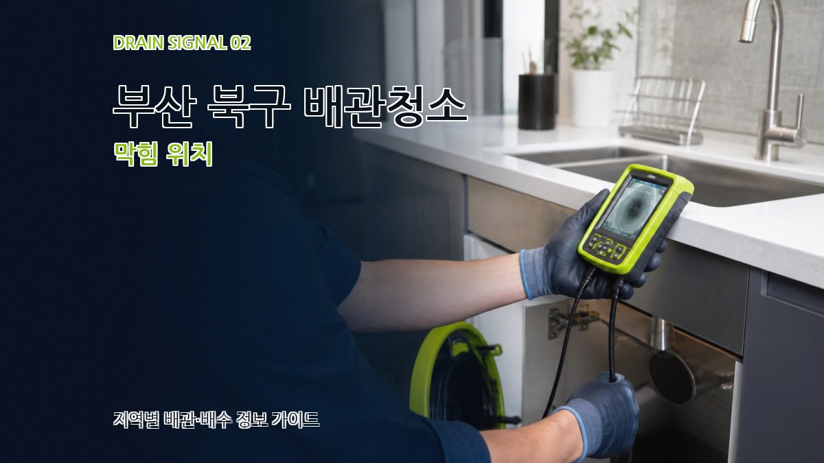 부산 북구 배관청소 막힘 위치
