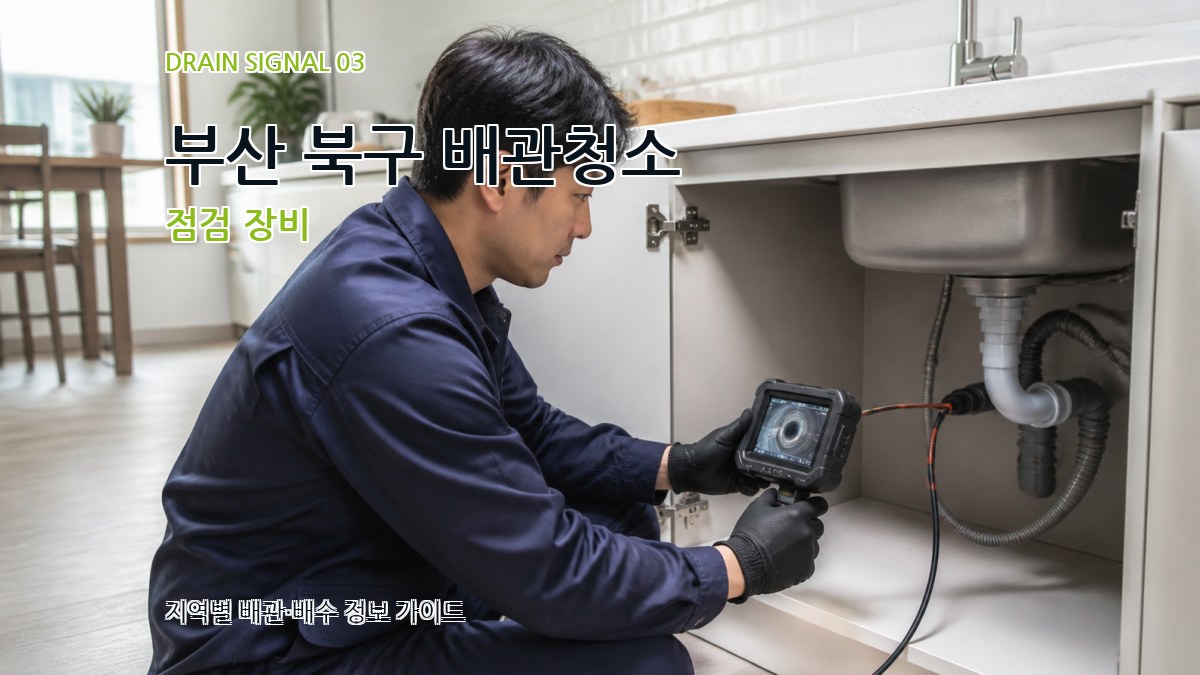 부산 북구 배관청소 점검 장비