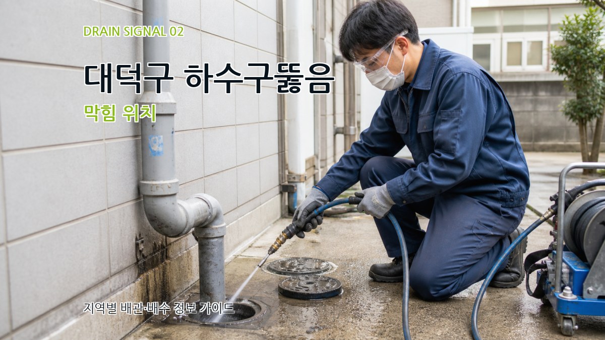 대덕구 하수구뚫음 막힘 위치