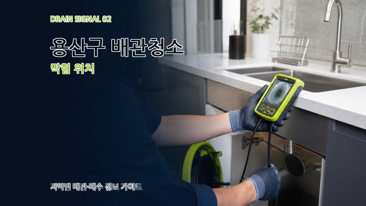 용산구 배관청소 막힘 위치