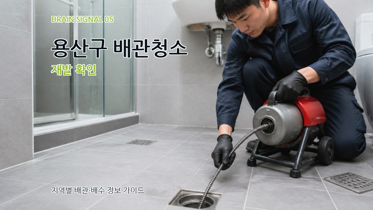 용산구 배관청소 재발 확인