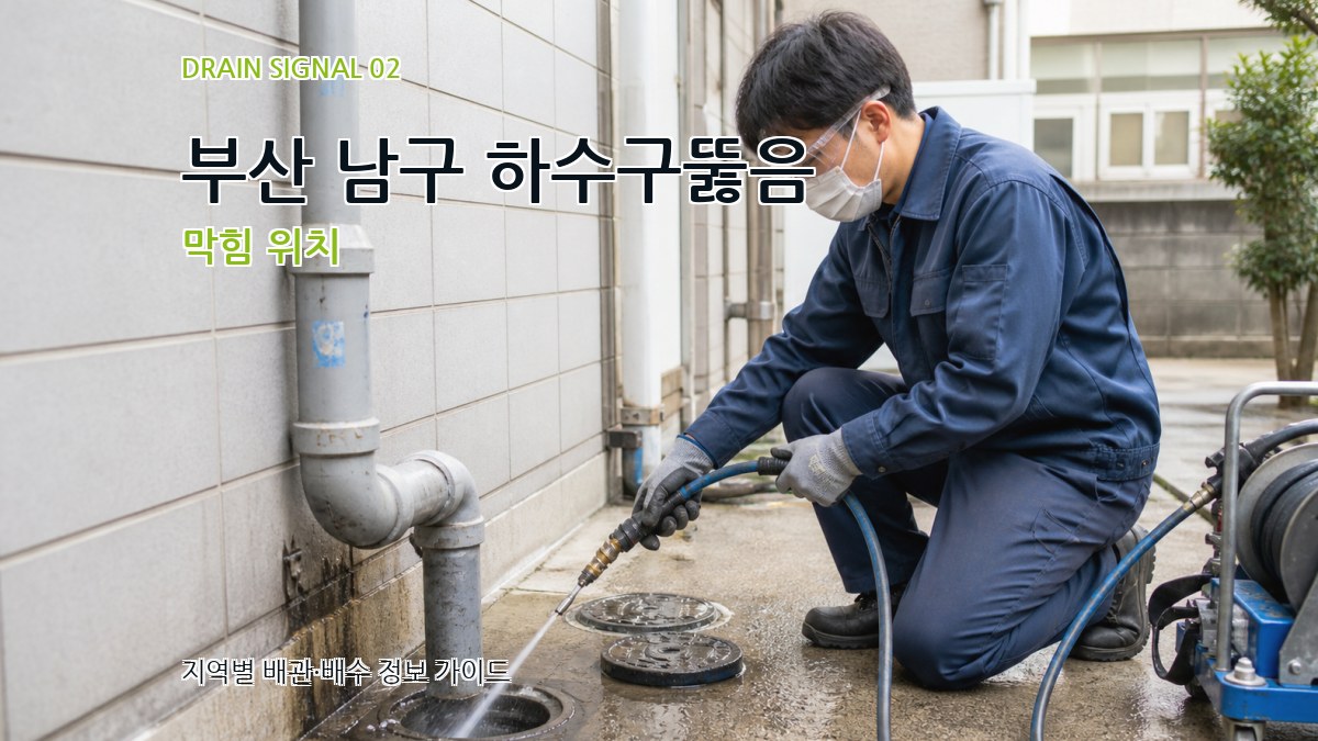부산 남구 하수구뚫음 막힘 위치