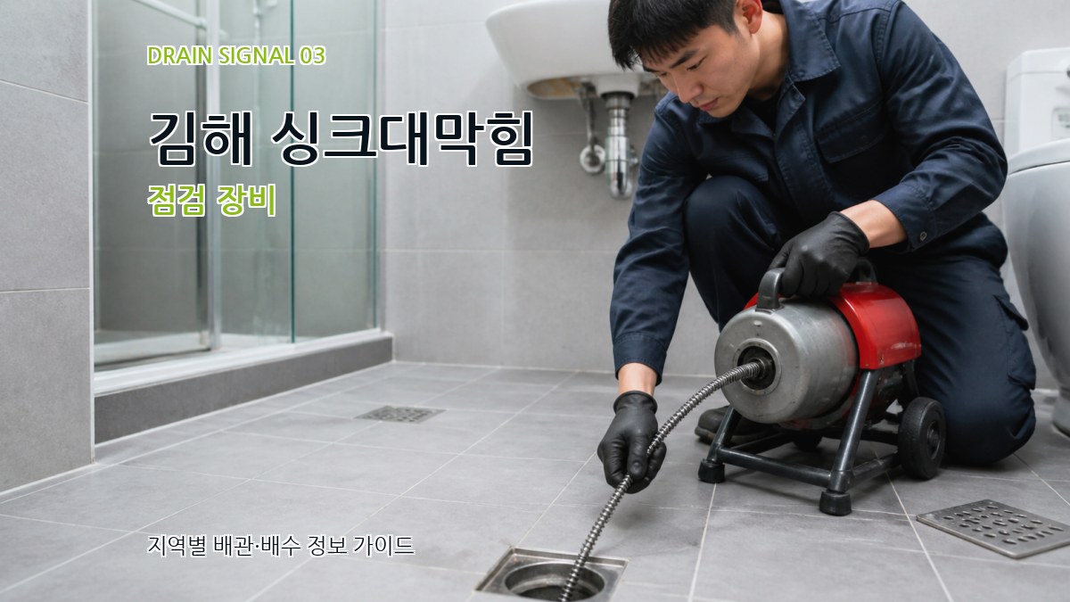 김해 싱크대막힘 점검 장비