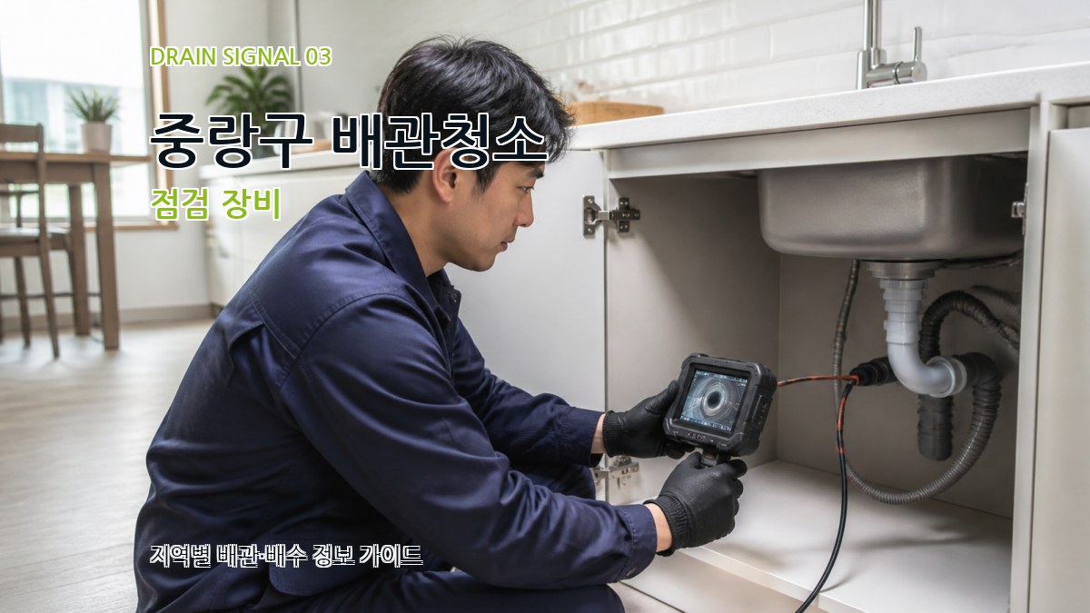 중랑구 배관청소 점검 장비