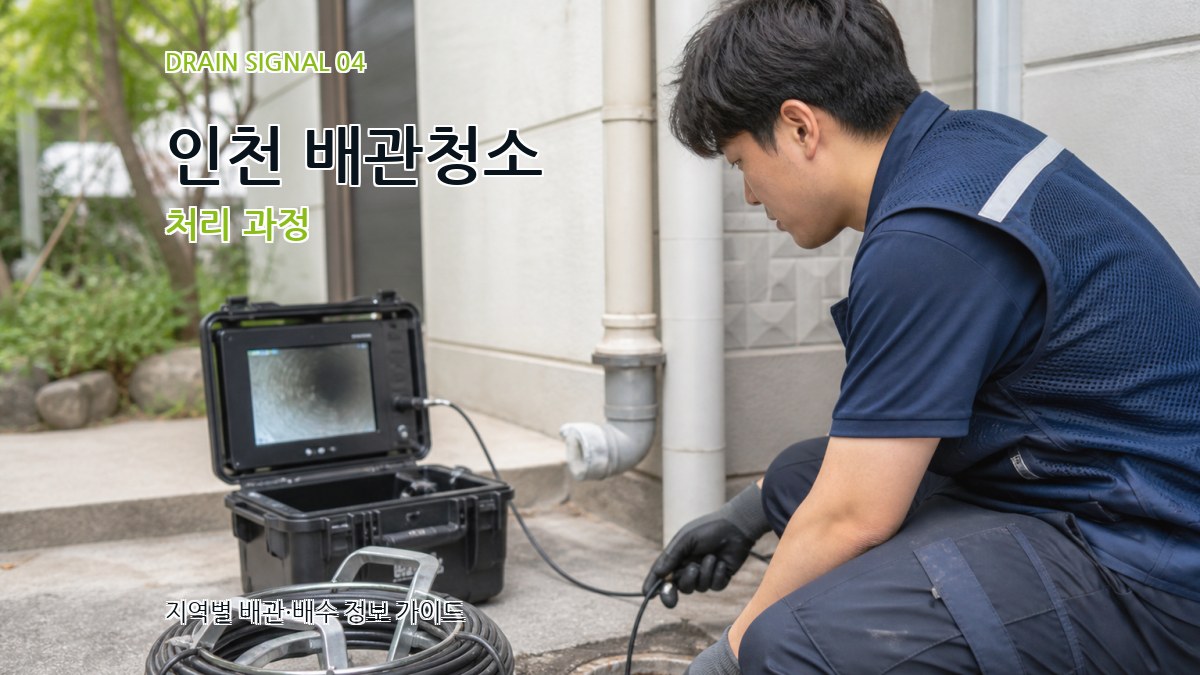 인천 배관청소 처리 과정