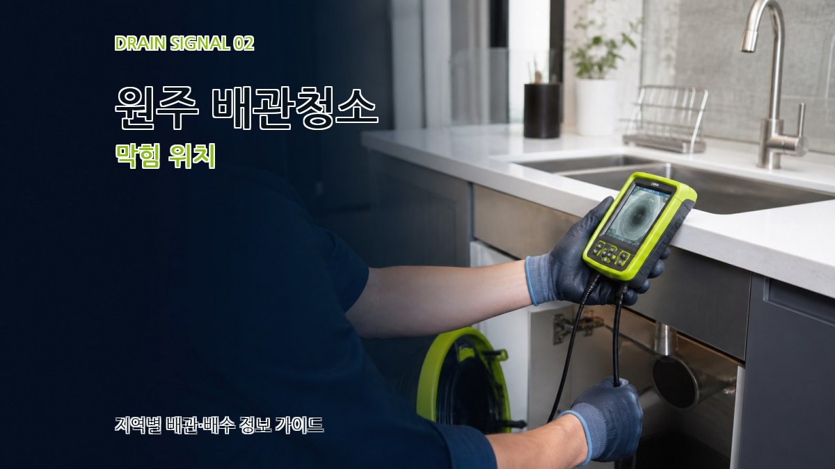 원주 배관청소 막힘 위치