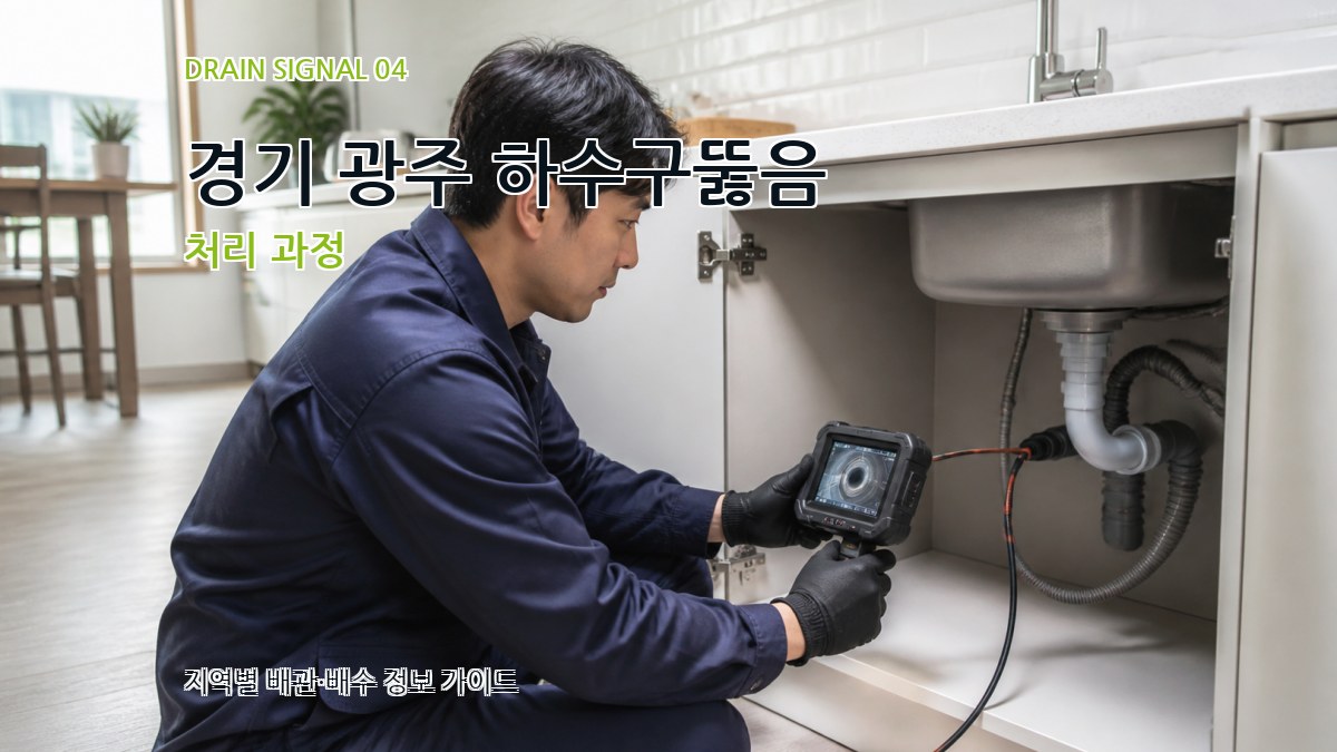 경기 광주 하수구뚫음 처리 과정