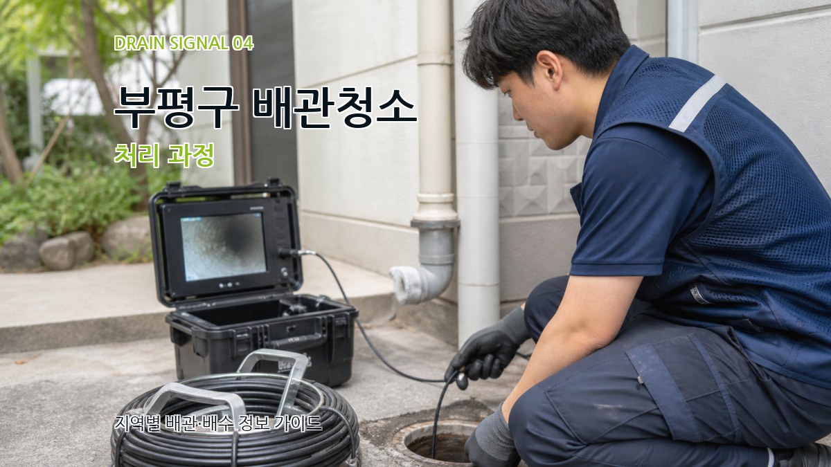 부평구 배관청소 처리 과정