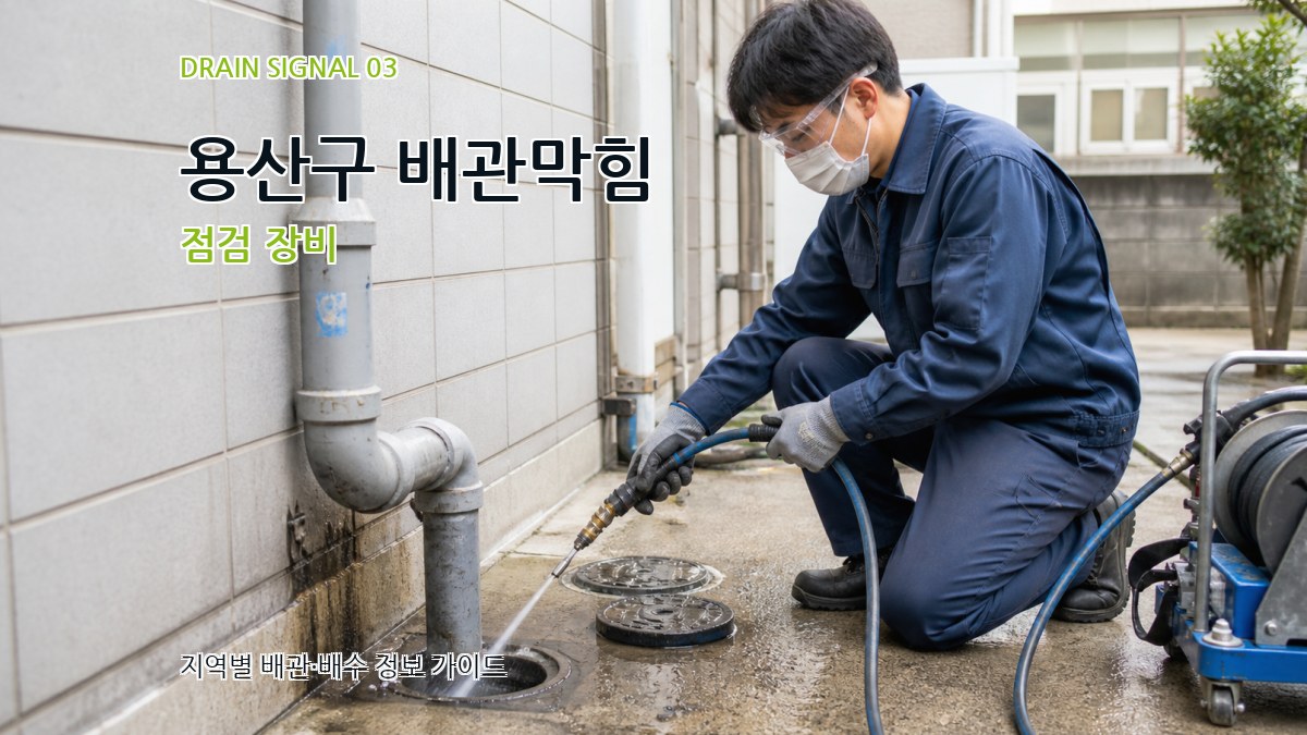 용산구 배관막힘 점검 장비